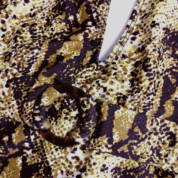 Anthropologie Faithfull Delhi Snake-Printed One-Piece Swimsuit - Picture 9 of 9